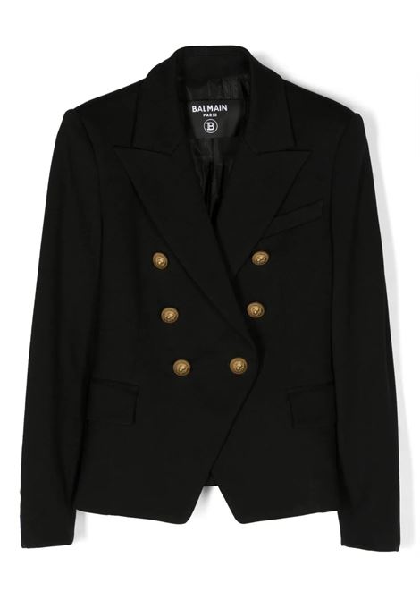 Blazer doppiopetto con bottoni goffrati BALMAIN KIDS | BT2A24 J0035930OR